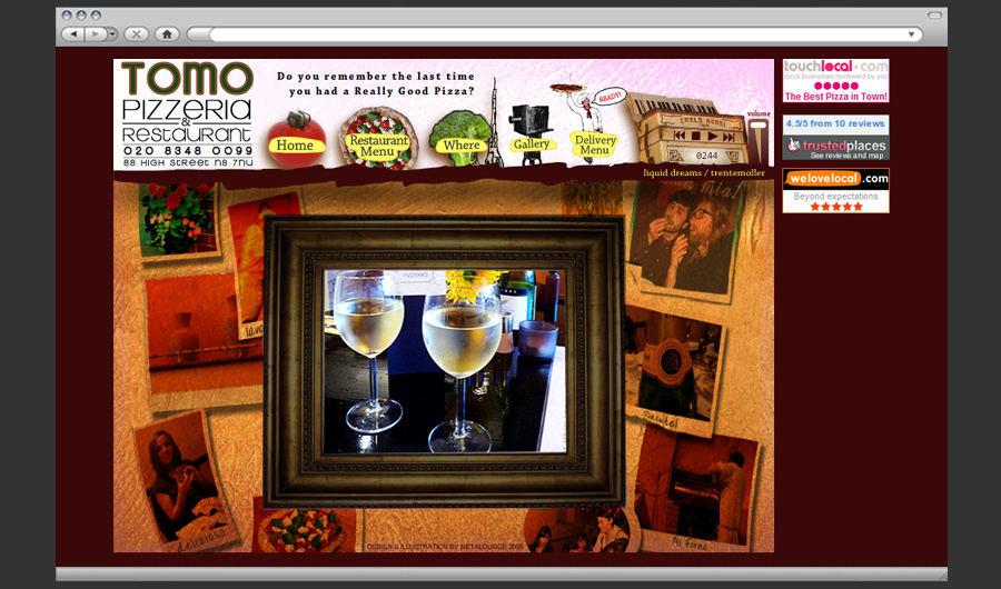 Tomo Flash Site Gallery page